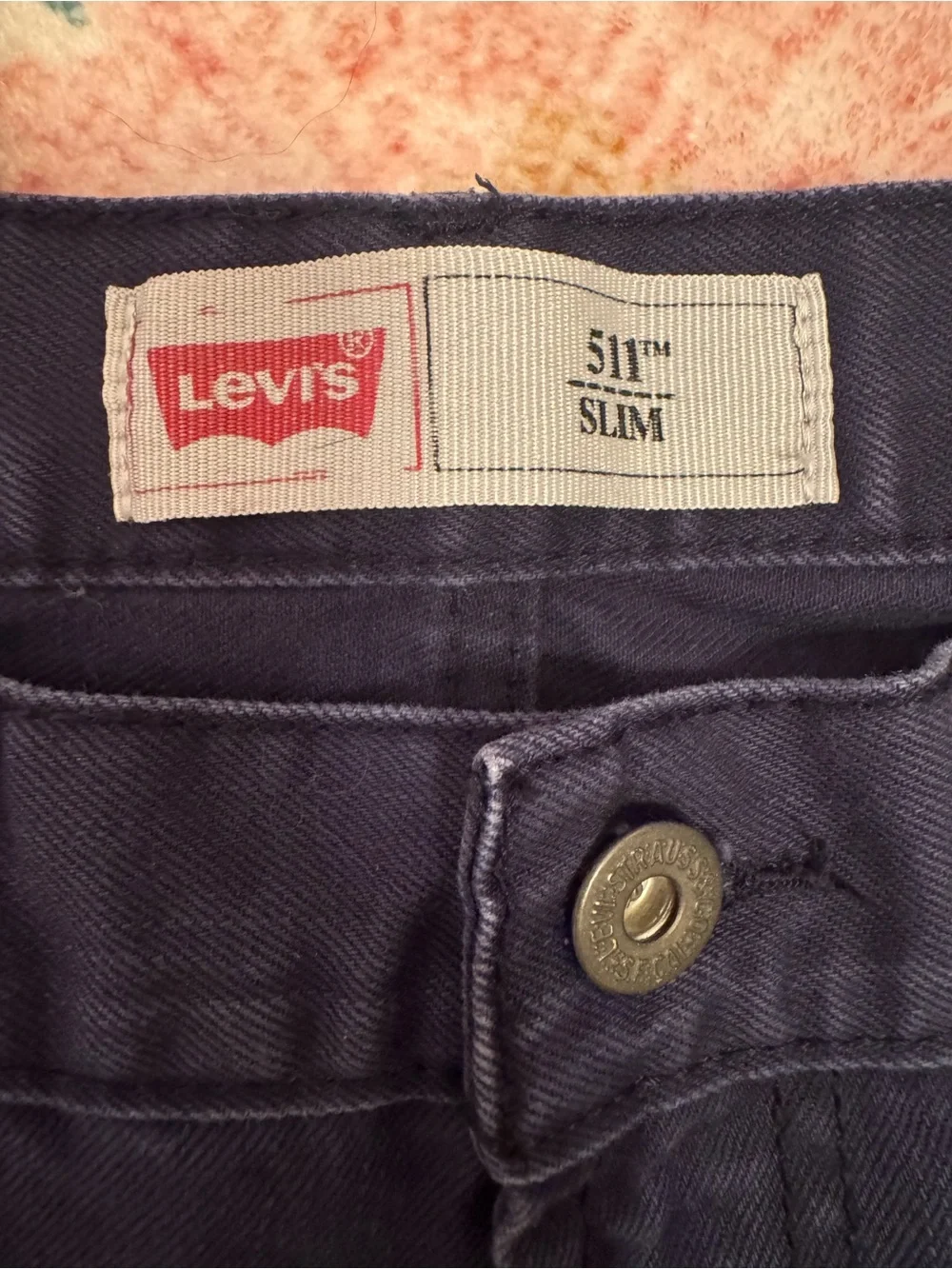 Levi's Men's Dark Navy Slim Straight Jeans